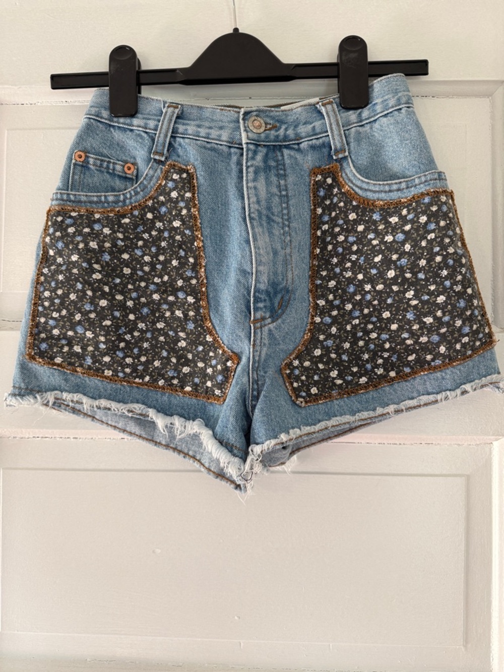 STEEL Jeans Floral Patch Shorts